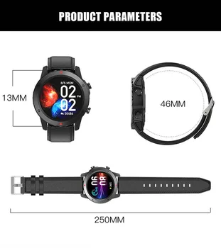 Moda Pametno Gledati Moške Podjetja Bluetooth Klic Sprejmete Srčnega utripa Šport Fitnes Poln na Dotik Smartwatch za Android Telefon