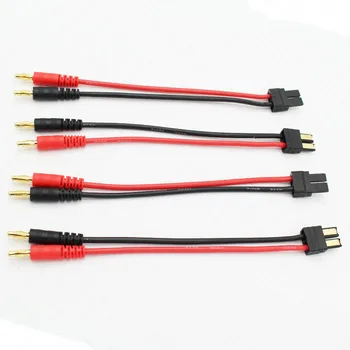 100 kos /Veliko 4.0 mm Banana Vtič TRX Moški Konektor Adapter Kabel 14 cm za RC Del