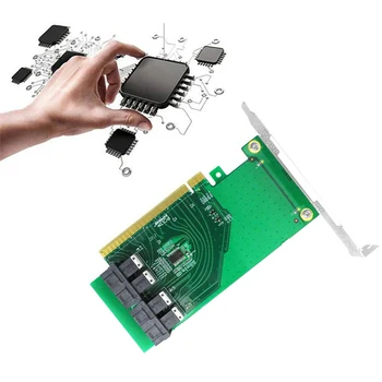 PCIe, da U. 2 vmesniško Kartico PCIe 4.0 X4X8X16 do 4-Port SFF-8643 U. 2 NVMe SSD ssd Disk Expansion Card