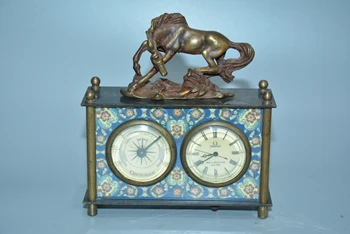 Redke Stare Qing kraljevo MEDENINA ura \ mehanske žepna ura, lahko delo,ki Teče konj, Brezplačna dostava