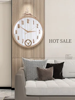 Stenska ura dnevni sobi doma moda 2021 nov udarec-brezplačno quartz ura svetlobe luksuzni ura sodobno minimalistično vzdušje ura