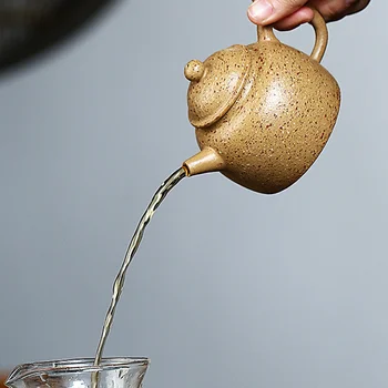 ★Skriti lonec yixing se priporoča za čisto priročnik eno mini slekel rude kui rumeno blato zhu čajnik čaja nastavite uro pot