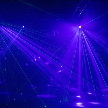 6x15w Laserski Žarek RGBW Gibljive Glave Razsvetljava z Visoko Kakovostjo Podpore Več DMX Načini za DJ Profesionalni Klub Patry in KTV