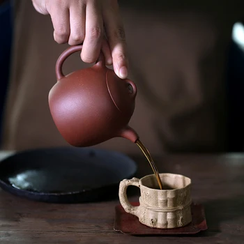Dvorana yixing slekel rude priporoča čaj, set za gospodinjstvo čajnik čisto priročnik 92 dno utora Qin Quan lonec 245 ml