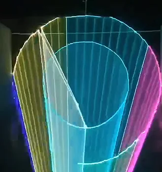 DJ Razsvetljava Zelena 10W Animacija Lasersko Svetlobo Ali RGB Barvno Disco Luči ILDA DMX Krmiljenje