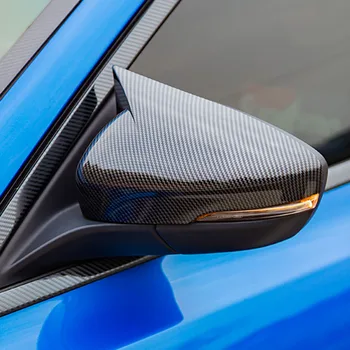 ABS Ogljikovih Vlaken Barve, Ogledalo, ki Zajema Vzvratno Ogledalo Primeru Zajema Primerni Za Ford Focus 2019 2020 Zunanjost Spremembo Delov