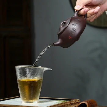 ★Yixing priporočljivo en lonec nastavite čaj storitev doma čajnik čiste roke pravilo JingZhou kamen gourd zajemalko lonec 210 cc