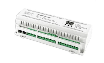 BC-640-DIN 40CH DC12V-24V 8 bit16 malo DIN Rail High Power DMX512 Konstantno Napetostjo Dekoder