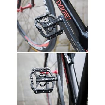 CXWXC Mountain Bike Pedala Dvojno Stranicami Platformo Zaprti Ležaj SPD Non-Zdrsa Koles Clipless Pedala za BMX, MTB