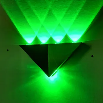 Led trikotnik ustvarjalne stenska svetilka iz aluminija 5w hodnik, prehod svetlobe bar ktv spalnica, dnevna soba ozadju dekoracijo sten svetlobe