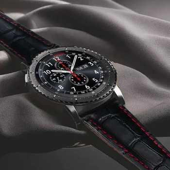 AKGLEADER Zapestje Traku Za Samsung Galaxy Watch Pravega Usnja Watch Band Za Samsung Prestavi S3 Šport Prestavi S2 Za Huawei Watch