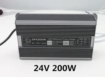 1pcs DC 24V 200W vodoodporna led gonilnik za nadzor Dostopa voznik tok led luči transformator 8.33 power polnilec za led