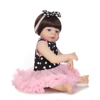 57 cm/22-palčni Nove Polno Plastičnih Simulacije Baby Doll Luštna Igrača Ustvarjalno Darilo Vroče Prodaje Eksplozije priporočeno Priporočeno