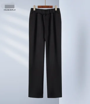Priložnostne hlače za Moške, široko noge hlače poleti nov slog Li Yifeng enako svoboden velikosti naravnost hlače zbiranjem hlače